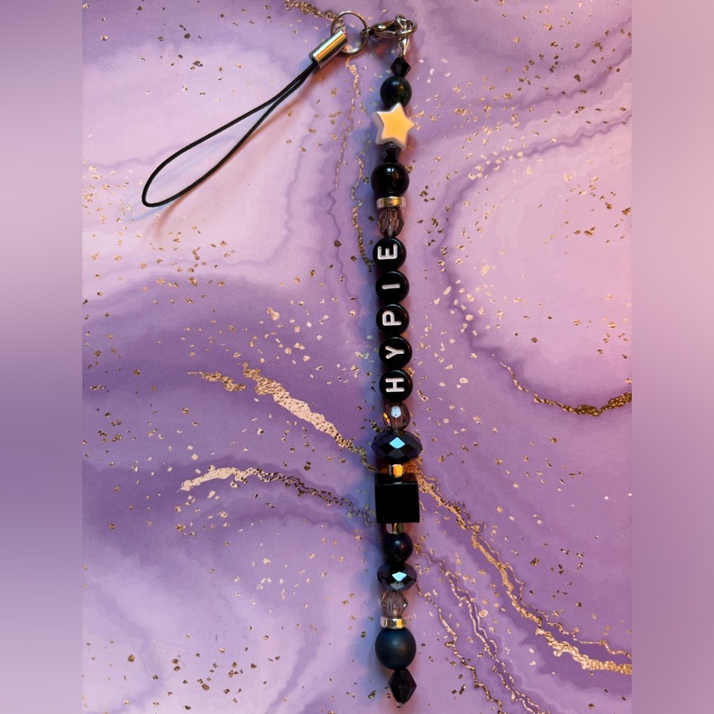 Handmade “Hypie” (from TikTok) keychain/ mini phone charm